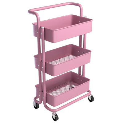 SPOWAY. Bookcase on wheels, trolley organizer for storage — Ver 5