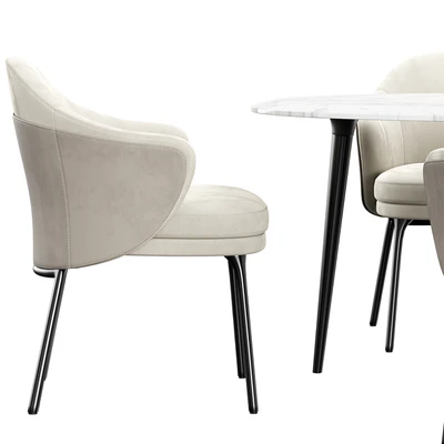BELSIZE SMALL Table Minotti angie dining Chair — Ver 6