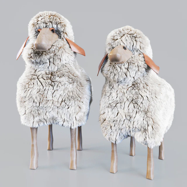 Wooden sheep stool — Descargar