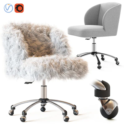 Ivory Sherpa Wingback Chair — Вид 1