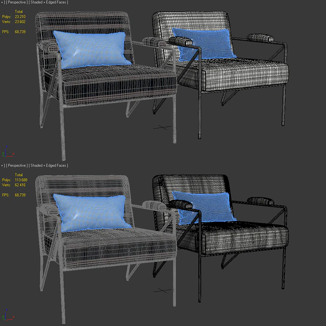 Kelly Wearstler Emmett Lounge Chair — Скачать