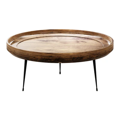 Журнальный стол            Round Mango Wood Coffee Table                     журнальный стол — Вид 1