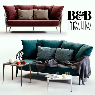 B&B Italia ERICA Blue&Red Sofa — Вид 1