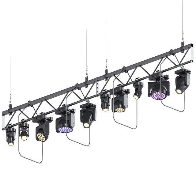 Soffit theater farm with lighting equipment — Download