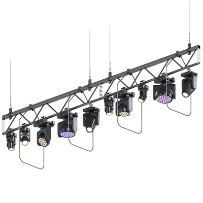 Soffit theater farm with lighting equipment — View 3
