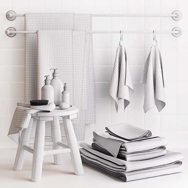 Zara Rustic Bathroom Set — Скачать