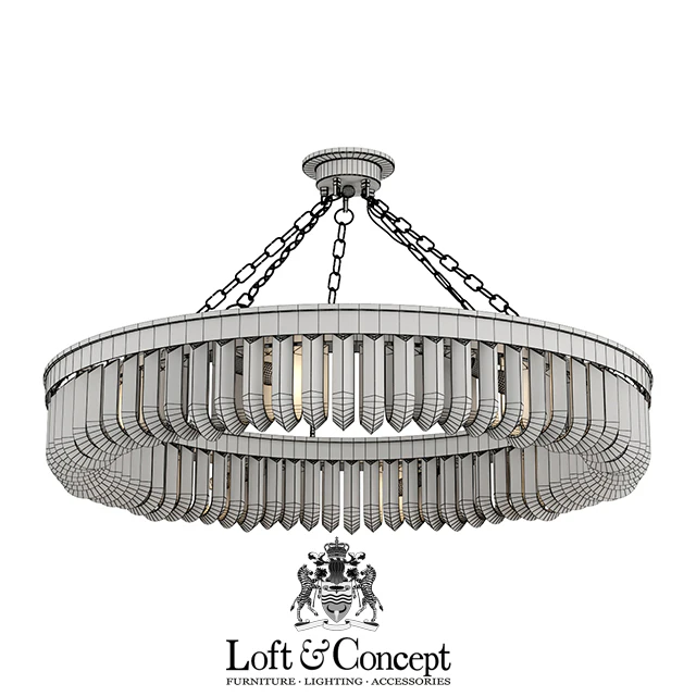 Люстра Retro Frozen Glass Chandelier 15 — Скачать
