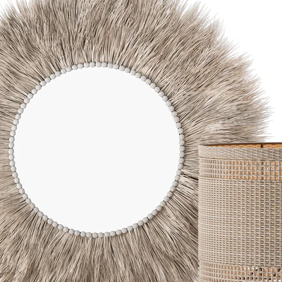 Decorative Set moon Thatch with Dried Plant - Set 105 — Вид 5