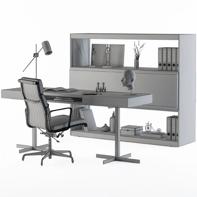 Office Furniture - Manager Set02 — Descargar