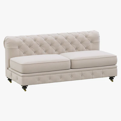 Restoration Hardware Kensington Upholstered Armless Sofa — Ver 1