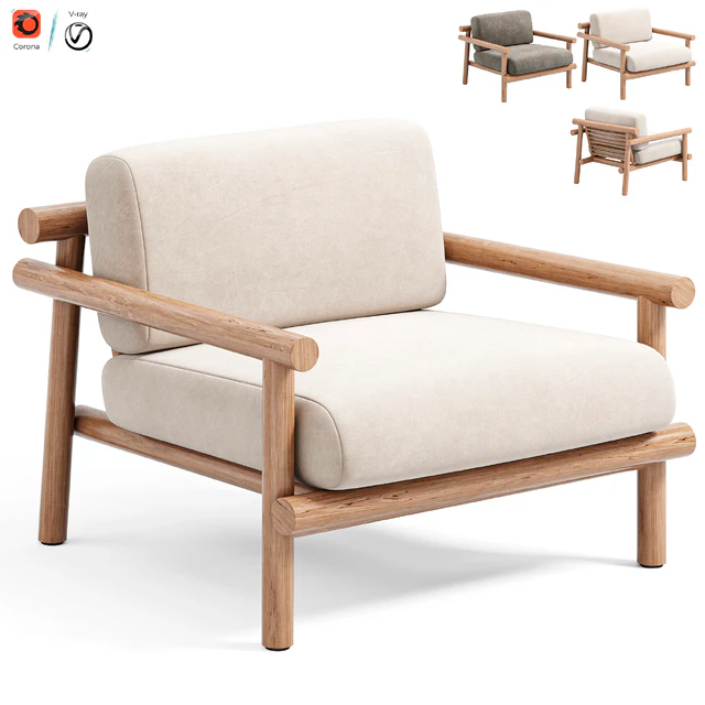 Ayana armchair by B&B Italia — Скачать