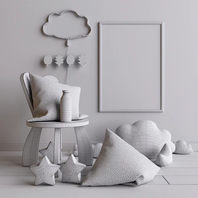 Decorative set for 2 child — Ver 3
