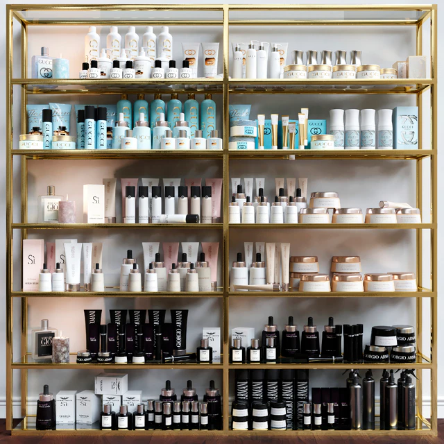 Set of luxury cosmetics for cosmetology and beauty salon. make up and bathroom accessories — Descargar