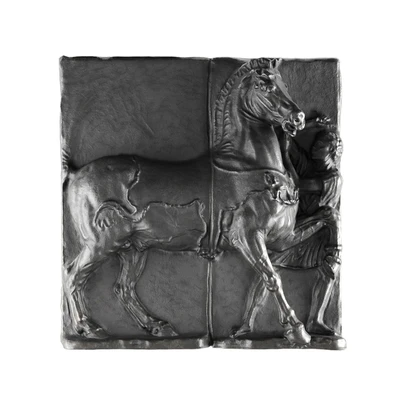 Horse and man wall classic relief — Вид 5