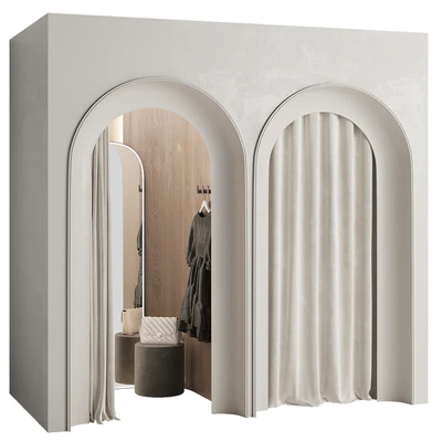 Fitting room for a clothing store 001 KM — Ver 1