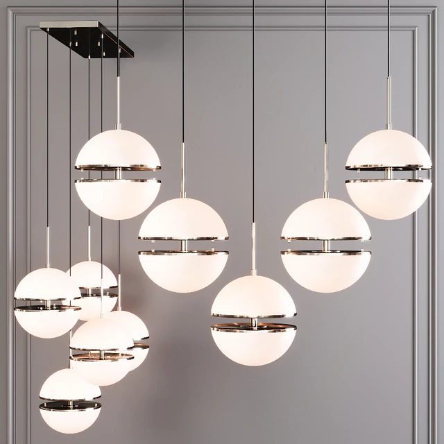 Restoration Hardware HEMISPHERE 5-LIGHT LINEAR CHANDELIER Nickel — Скачать