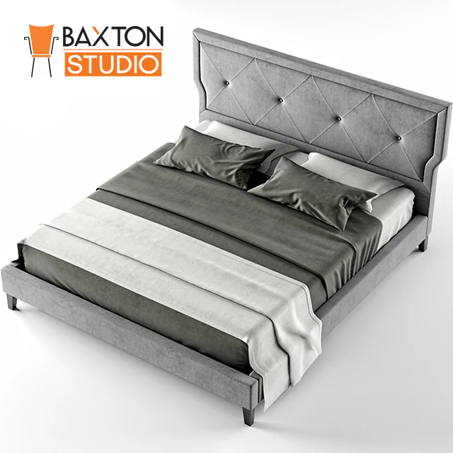 Baxton Studio Marquesa Wood Contemporary King Bed — Скачать