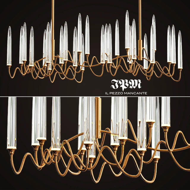 Il Pezzo 3 Long Chandelier — Скачать