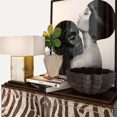 Horchow Vanna Zebra Cabinet — Вид 3