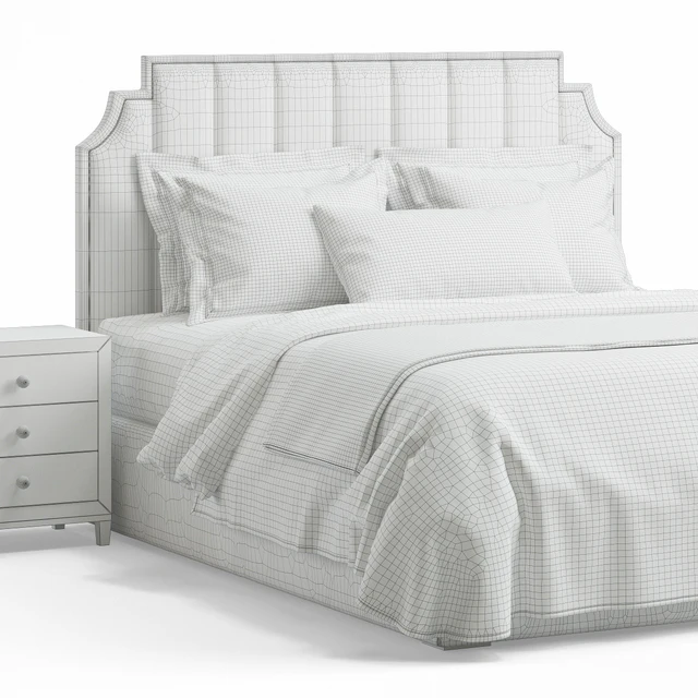 Princeton Step Rectangular Upholstered Bed — Скачать