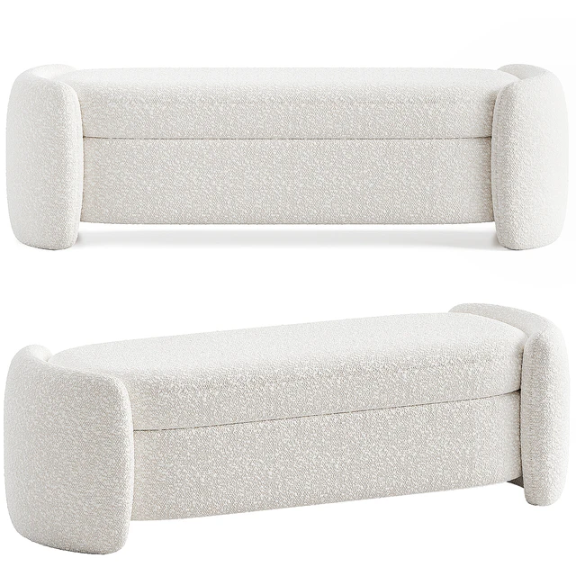 Crate and Barrel Fernie bench — Descargar