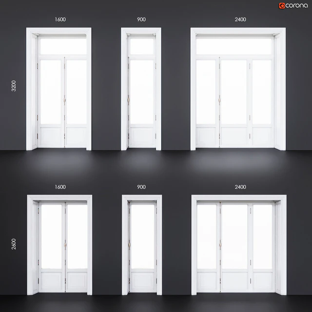 Wooden classical balcony doors — Descargar