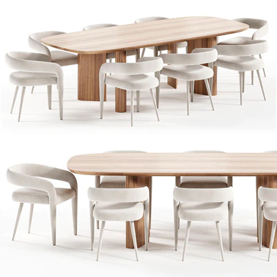 SYRAH DINING CHAIR and GEOMETRIC Table — Вид 4