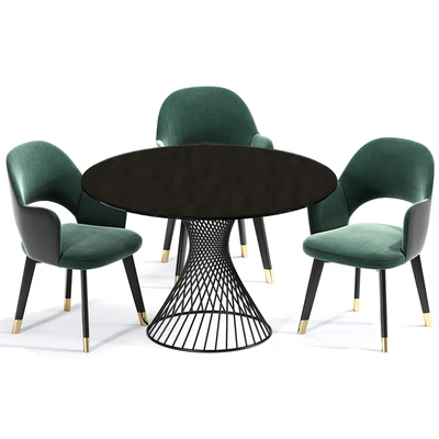 Colette Baxter Arm Dining Chair Set — Ver 4