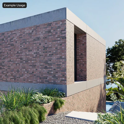 wirecut english bond brick wall texture — View 5
