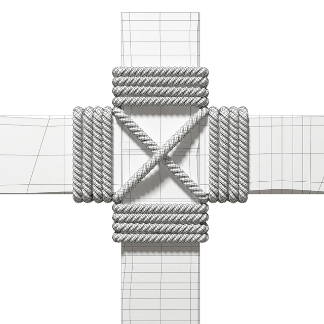 Wooden beams with rope — Descargar