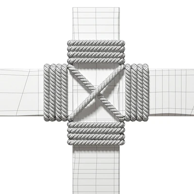 Wooden beams with rope — Ver 7