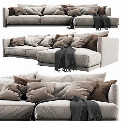 Poliform Bristol Chaise Lounge — Ver 1