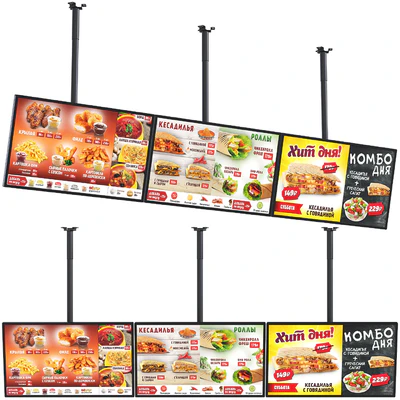 Информационный дисплей на кронштейне для потолка — Вид 6