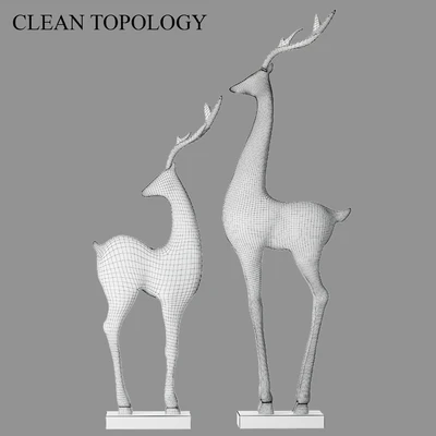 Deer statue — Ver 4