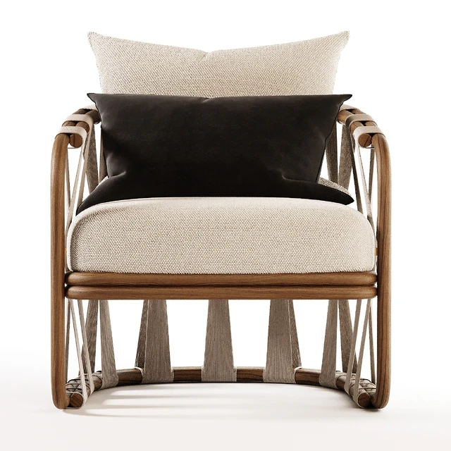 Palecek Strings Attached Lounge Chair — Descargar