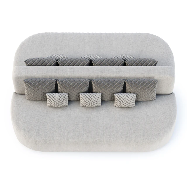 Stefa restaurant double side sofa SCD44 by Bpoint Design / — Descargar