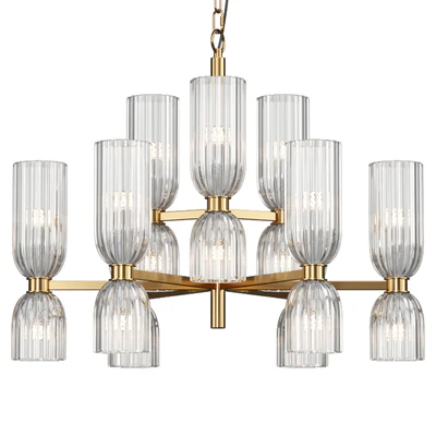 Chandelier Asalea Medium Two-Tier Circa — View 1