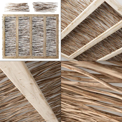 Branch dry old ceiling n1 / Потолок из сухих старых веток — Вид 1