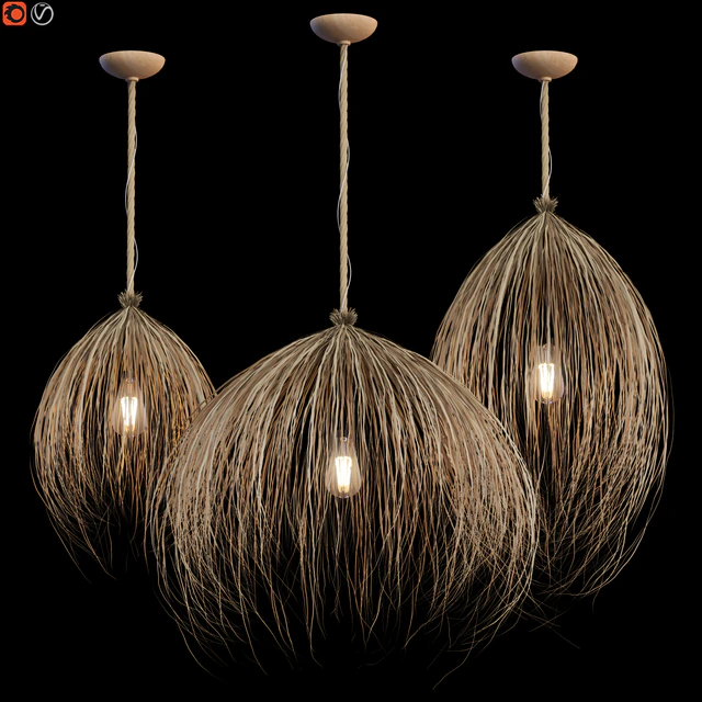 Ceiling lamp dry leaves — Скачать