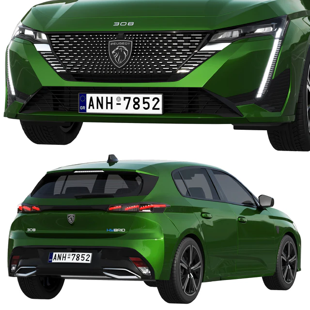 Peugeot 308 hybrid 2022 — Скачать