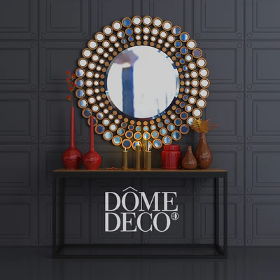Dome Deco decor set with mirror and console — Ver 1