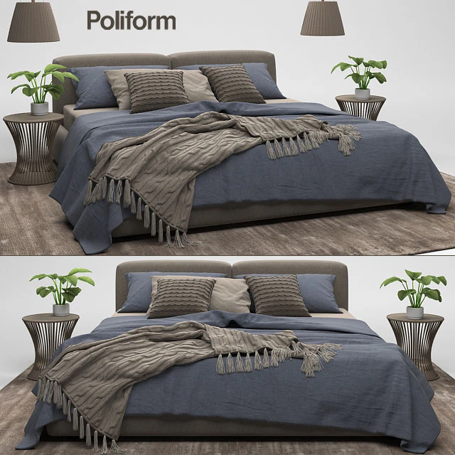 Bolton bed Poliform — Скачать