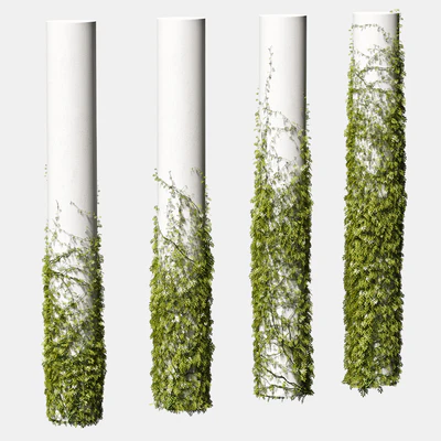 Leaves for round columns. 4 models — Ver 1