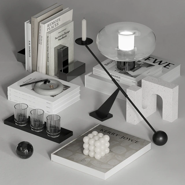 Decorative set with Fontanella table lamp — Скачать