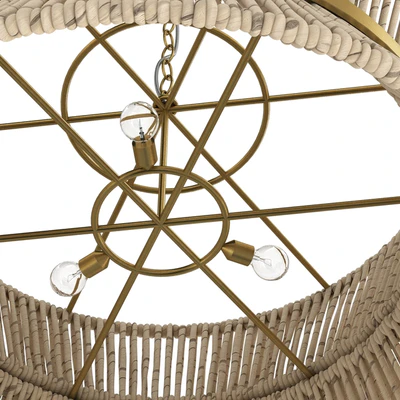 Visual Comfort Studio Thurlo Brass Three Light Pendant — Ver 4