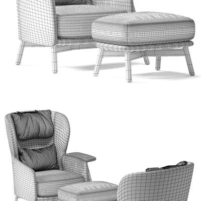 Saba Italia KEPI Armchair — Ver 2
