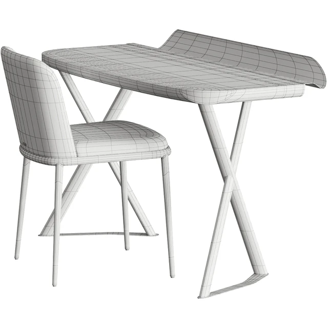 Cattelan Italia Cocoon Leather Desk and Magda Ml Chair — Скачать