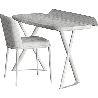 Cattelan Italia Cocoon Leather Desk and Magda Ml Chair — Вид 2