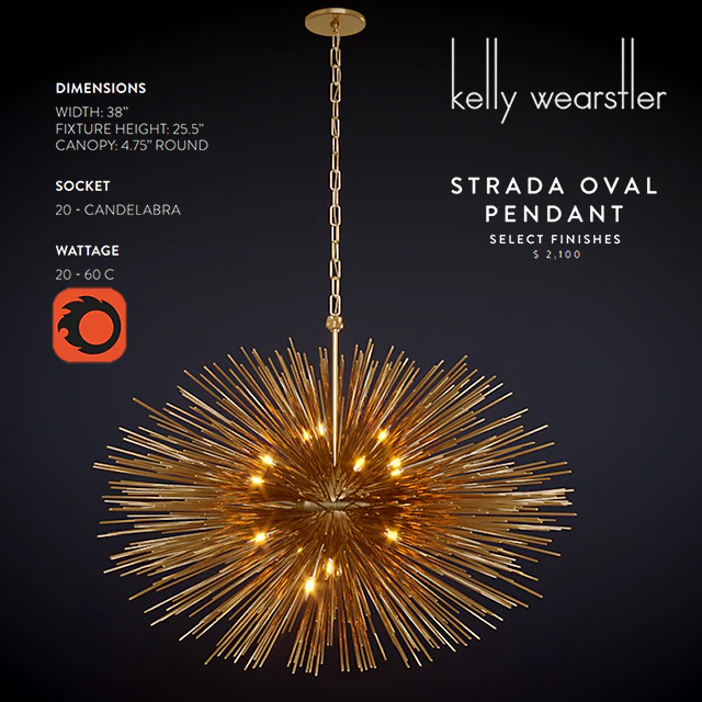 STRADA OVAL PENDANT, Kelly Wearstler — Скачать