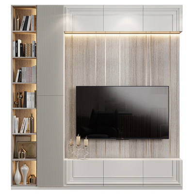 Neoclassical TV wall 020 — Ver 1